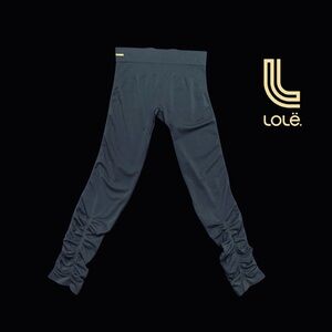 Lolë, Grey Ruched Leggings, Size S/M 🏃‍♀️‍➡️